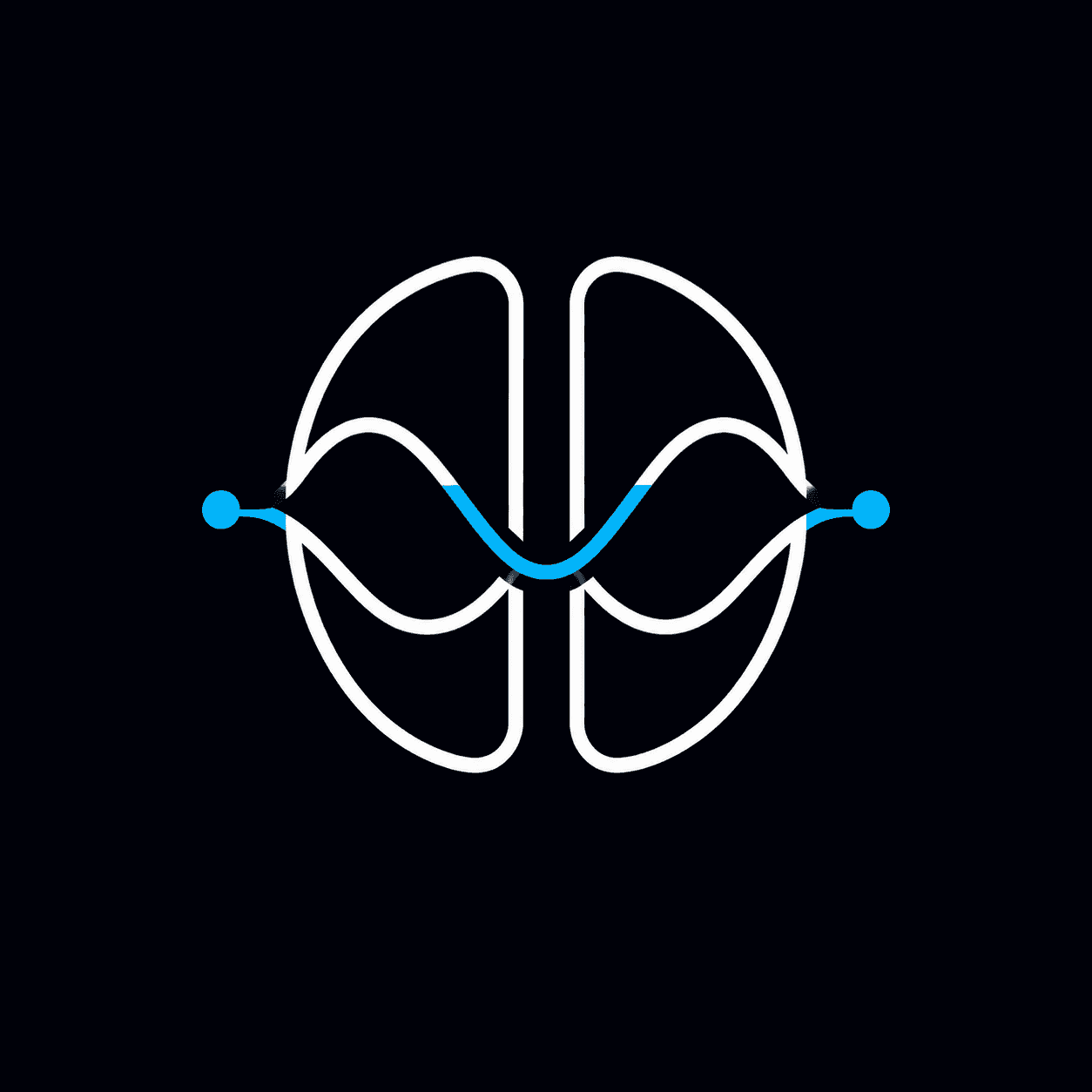 Cognistration brain and waveform mark